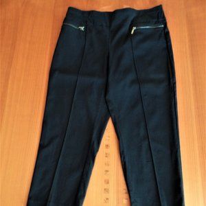 STYLE & CO.- PONTE' KNIT CROPPED PANT, BLACK